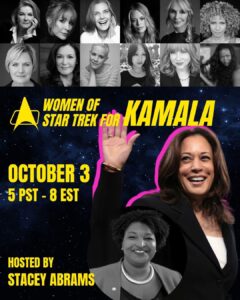 Women of Star Trek for Kamala! October 3, 2024